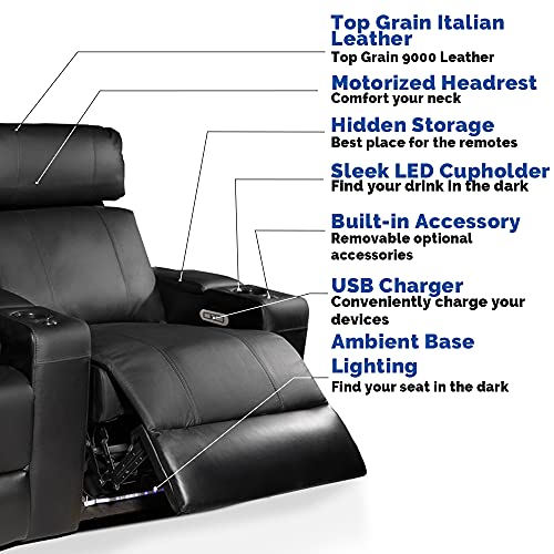 Valencia Piacenza VIP Theater Seating | Luxury Leather, Power Recliner