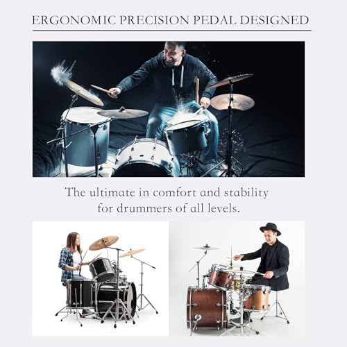 VIP Double Chain Bass Drum Pedal - Electric/Acoustic