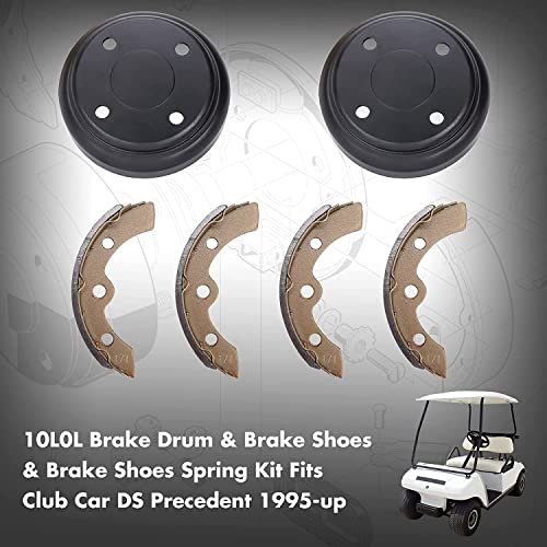 VIP Golf Cart Brake Drums & Shoes Set - Club Cart DS & Precedent (Gas/Electric)