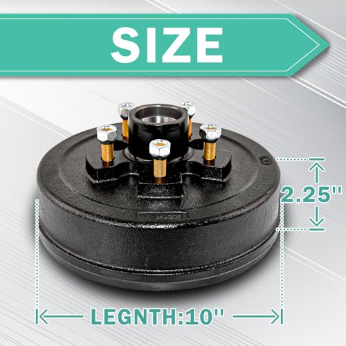 VIP Set: JADODE 10" Trailer Brake Drum Kit