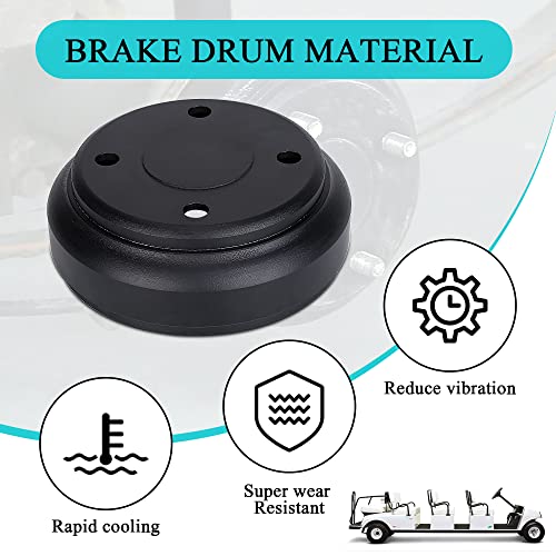 VIP Golf Cart Brake Drums & Shoes Set - Club Cart DS & Precedent (Gas/Electric)