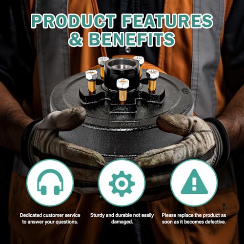 VIP Set: JADODE 10" Trailer Brake Drum Kit