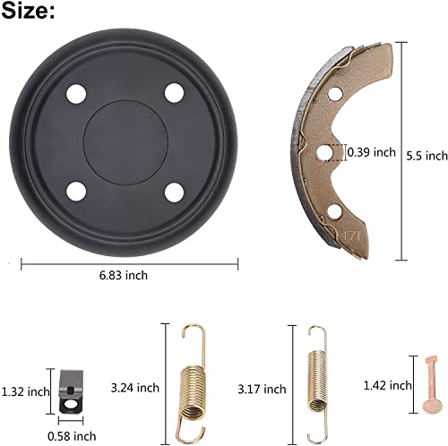 VIP Golf Cart Brake Drums & Shoes Set - Club Cart DS & Precedent (Gas/Electric)