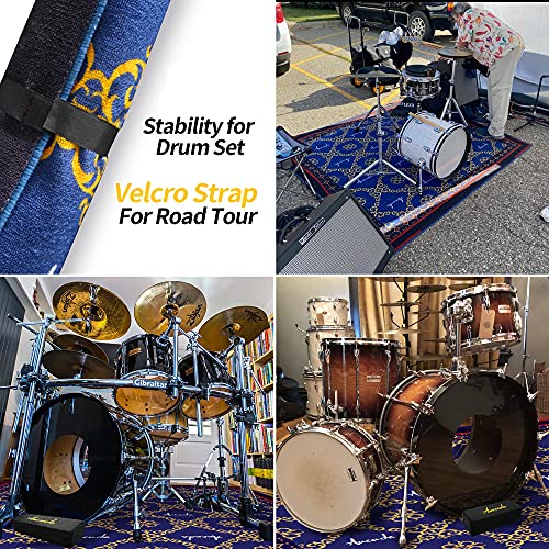 Aucuda Drum Rug - Non-Slip Electrical Music Mat