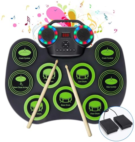 9-Pad Electric Drum Set for Kids, Great Gift