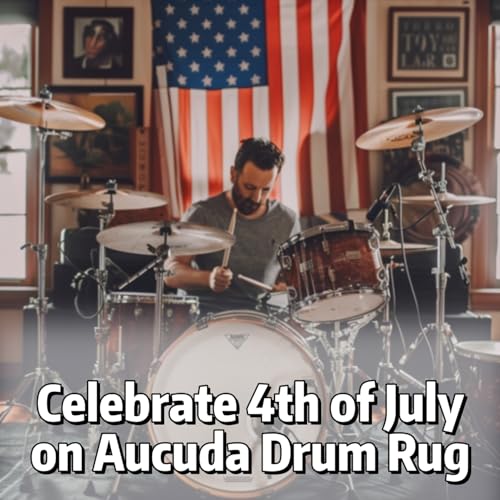 Aucuda Drum Rug - Non-Slip Electrical Music Mat