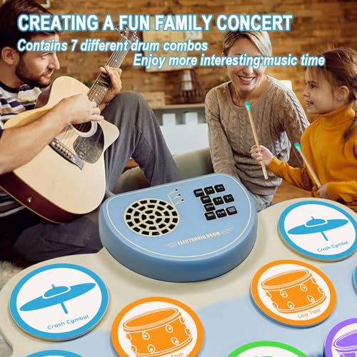 Portable Electric Drum Set with Speaker for DTX Gaming