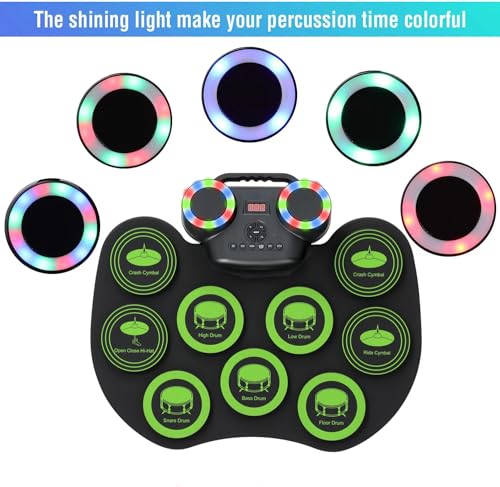 9-Pad Electric Drum Set for Kids, Great Gift