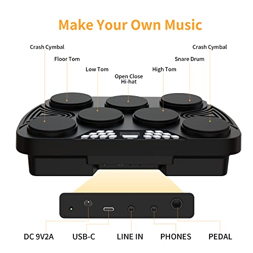 2022 Upgraded KONIX Electronic Drum Set VIP Shopping