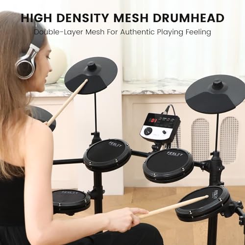 Fesley Electric Drum Set for Beginner Kids VIP shopping