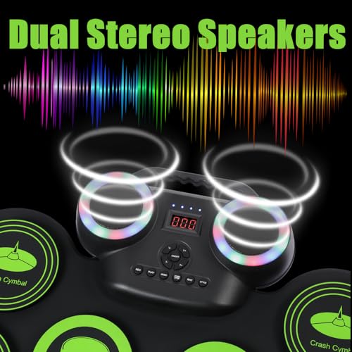 9-Pad Electric Drum Set for Kids, Great Gift