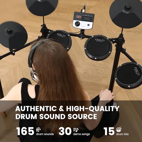 Fesley Electric Drum Set for Beginner Kids VIP shopping