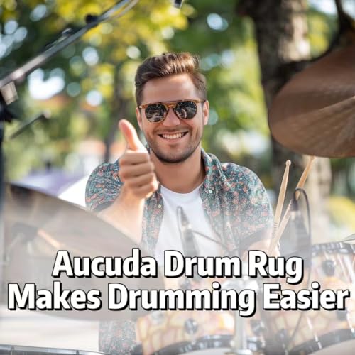 Aucuda Drum Rug - Non-Slip Electrical Music Mat