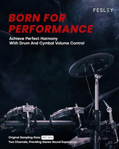 Fesley FED1100W VIP Electric Drum Set with Dual Zone Mesh Pads