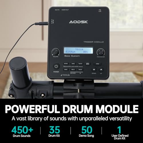 VIP Electric Drum Set with 455 Sounds & Mesh Pads