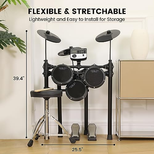 Fesley Electric Drum Set for Beginner Kids VIP shopping