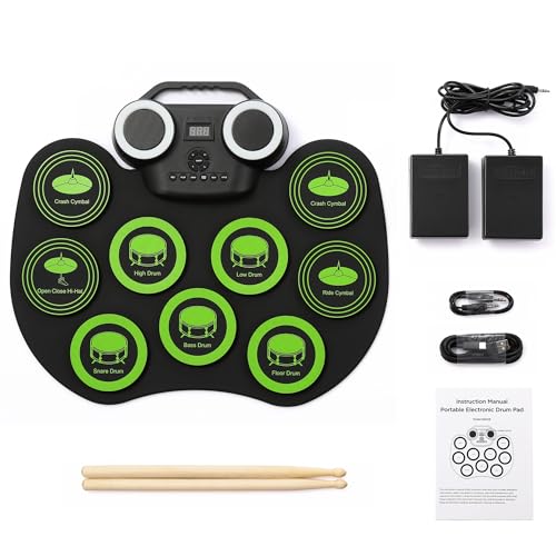 9-Pad Electric Drum Set for Kids, Great Gift
