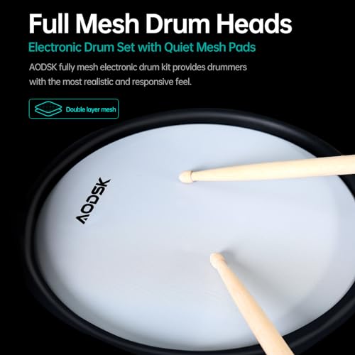 VIP Electric Drum Set with 455 Sounds & Mesh Pads