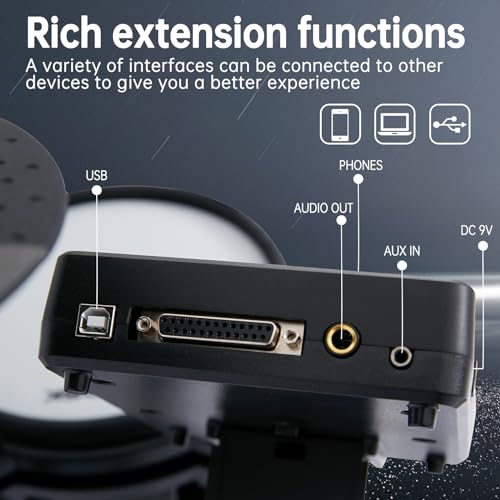 VIP Electric Drum Set with 455 Sounds & Mesh Pads