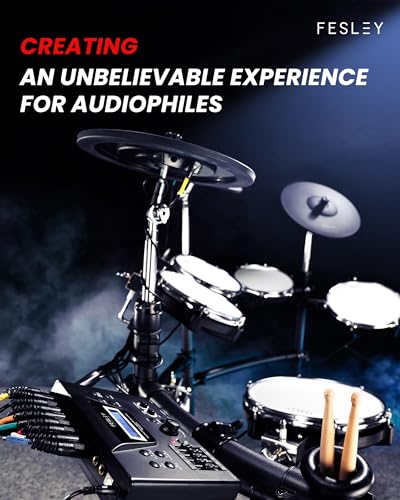 Fesley FED1100W VIP Electric Drum Set with Dual Zone Mesh Pads