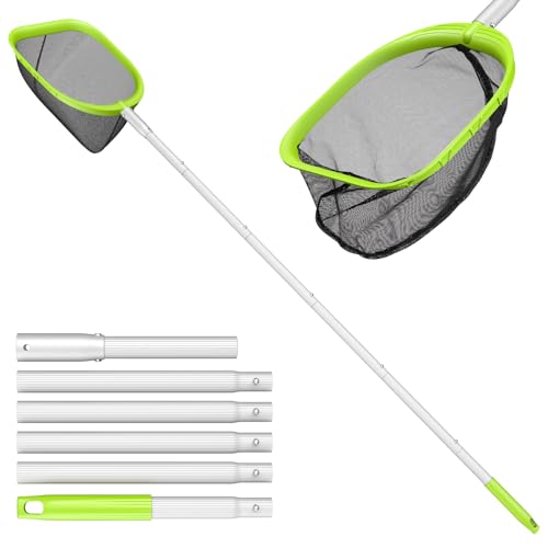 Premium Pool Skimmer Net with 6 Aluminum Poles