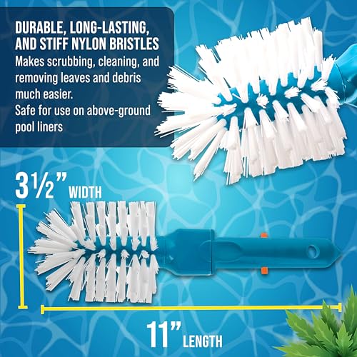 Stiff Nylon Bristle Brush for Cleaning Pool VIPs