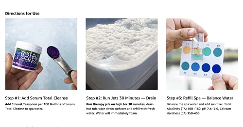 VIP Hot Tub Serum Total Cleanse - Pool Treatment & Spa Maintenance