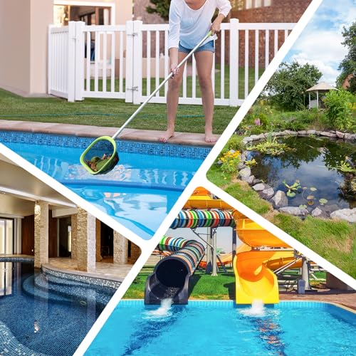 Premium Pool Skimmer Net with 6 Aluminum Poles