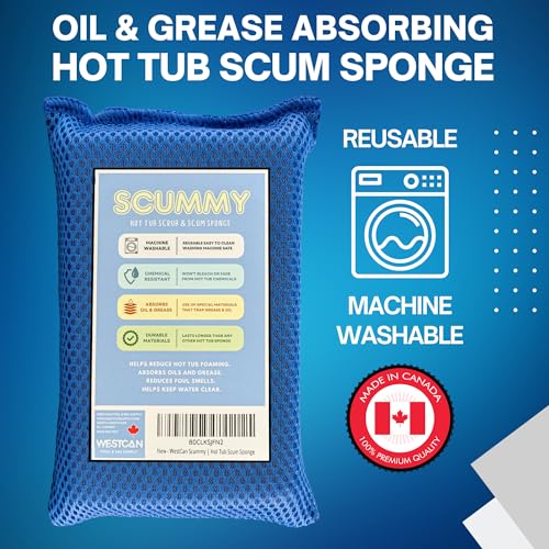 Spa Marvel 1 Year Supply with Free Hot Tub Scum Sponge & Natural Enzyme Cleaner