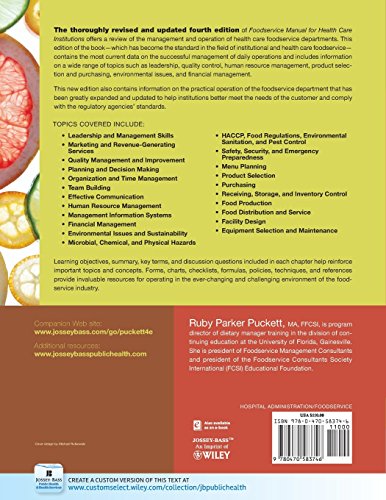 Health Care Institutions Foodservice Manual for VIP Shoppers
