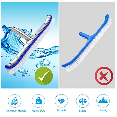 18" Durable Aluminium Pool Brush for VIP Shopping
