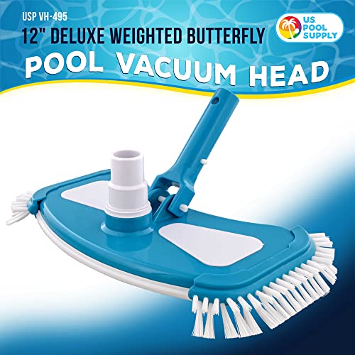 12" Deluxe Weighted Butterfly Pool Vacuum Head VIP