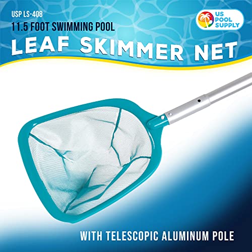 11.5ft Pool Leaf Skimmer Net with Telescopic Pole