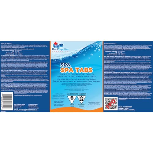 VIP Chlorine Spa Tabs (800g) at Pool Supplies Canada