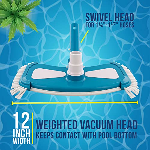 12" Deluxe Weighted Butterfly Pool Vacuum Head VIP