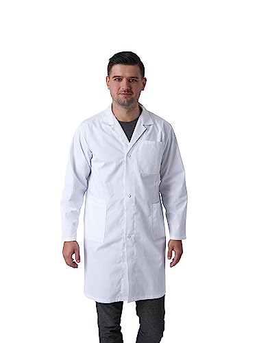 HOMBURY Professional VIP White Lab Coat Unisex优越达人 白色 化纤 棉料唐装