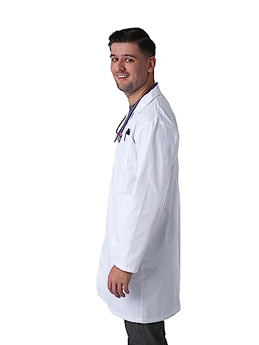 HOMBURY Professional VIP White Lab Coat Unisex优越达人 白色 化纤 棉料唐装
