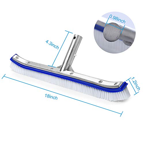 18" Durable Aluminium Pool Brush for VIP Shopping