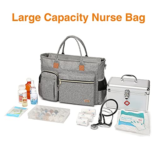 Rabjen Nurse Tote Bag with Laptop Sleeve, Medical Supplies