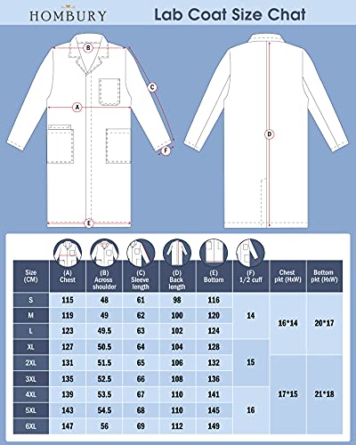 HOMBURY Professional VIP White Lab Coat Unisex优越达人 白色 化纤 棉料唐装