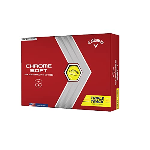 VIP Callaway Chrome Soft Yellow Golf Balls