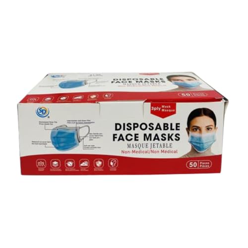 Canadian-Made Disposable Face Masks(1000 Masks, Non-Medical, Bulk/Wholesale)