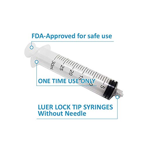Terumo 30ml Oral Syringes - Luer Lock Tip, FDA Approved
