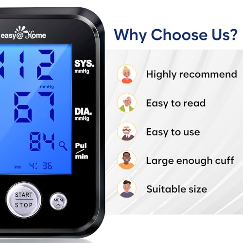 Easy@Home Upper Arm Blood Pressure Monitor - VIP Shopping