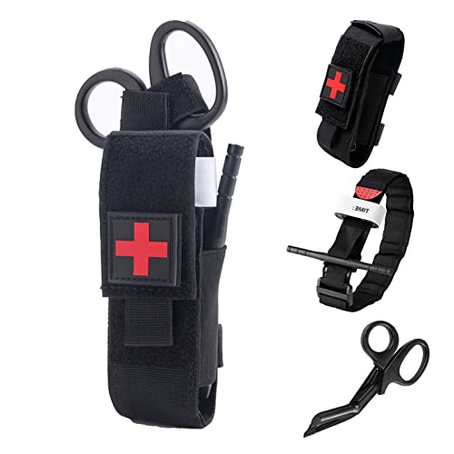 Molle Tourniquet Holder with Tactical TQ and Shear