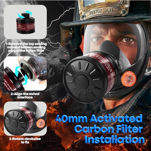 VIP Gas Mask with Activated Carbon Filter