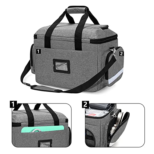 VIP Medical Trauma Bag with Removable Dividers, Gray