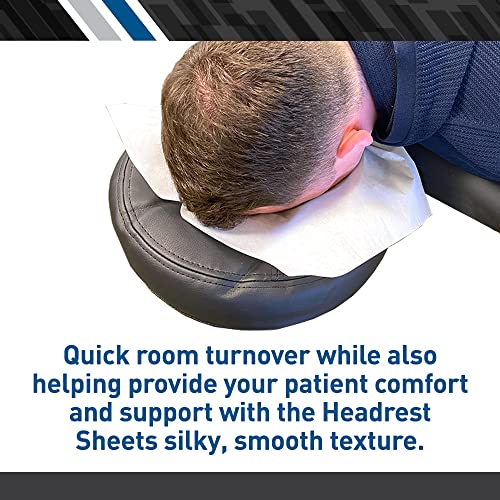 BodyMed Premium Headrest Paper Sheets - Disposable Medical Barrier