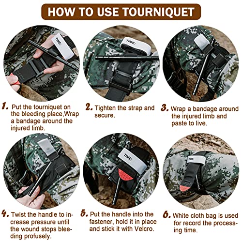 Molle Tourniquet Holder with Tactical TQ and Shear