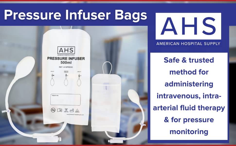 American Hospital Supply Medical Pressure Infusion Bag - 500ml